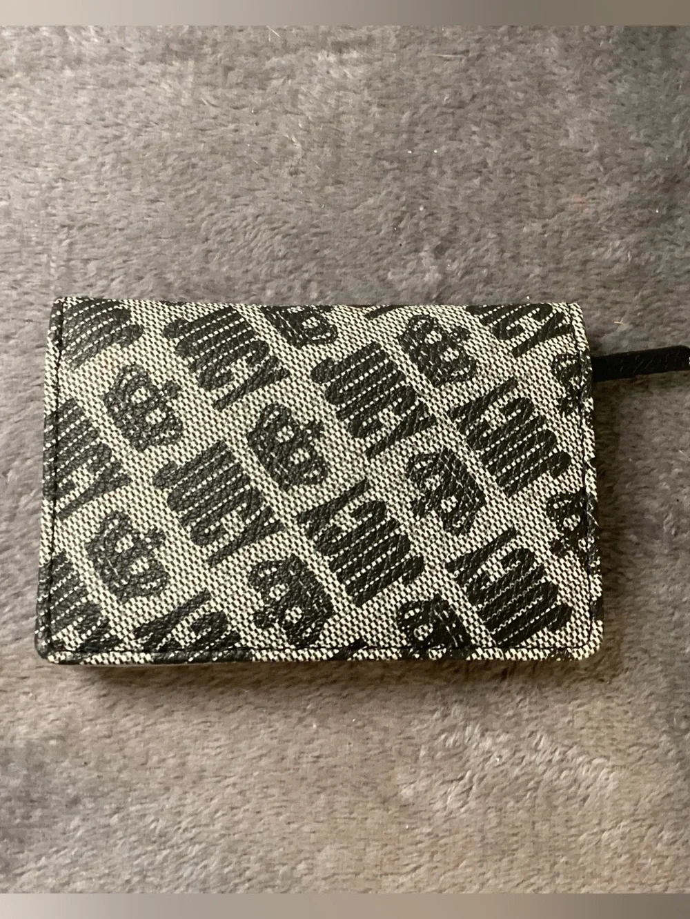 Juicy Couture Black & Cream Logo Fold Wallet